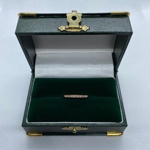 10k rose gold diamond band